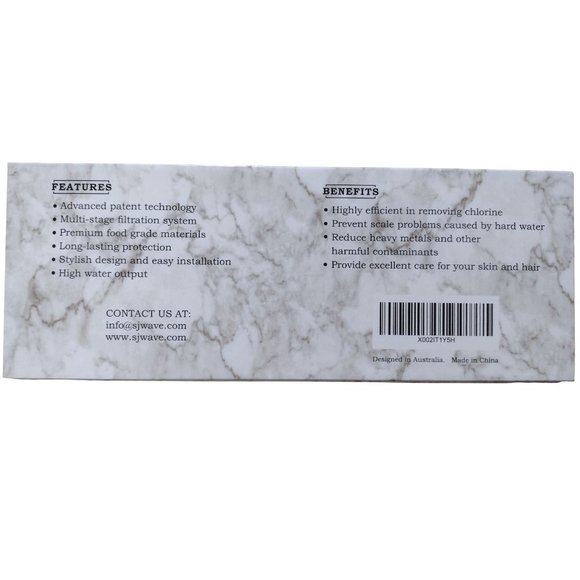 SJ Wave Bathroom Shower Water Filter SJW-SHF-1W with extra Filter - Picture 4 of 12